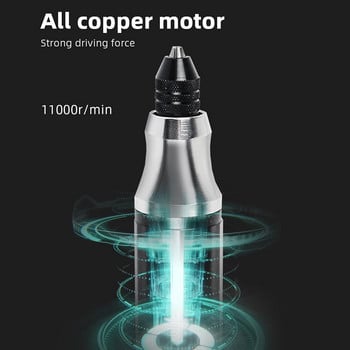 Tungfull Mini Cordless Drill Graving Pen Electric Drill Grinder with Lithium Battery 3,7V Rechargeable Electric Hand Drill