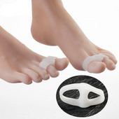 2 ks silikónových gélových korektorov na palec, úľavové podložky na starostlivosť o nohy, narovnávač prstov na palec od Hallux Valgus, chránič malíčka na nohe