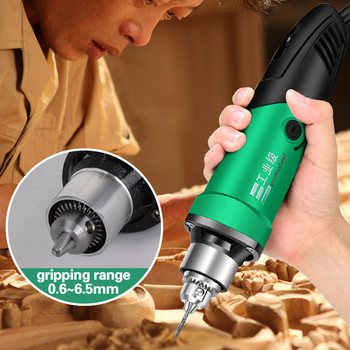 480W 3000rpm Mini Drill Engraver 6mm with 6 Position Variable Speed Ηλεκτρικά Περιστροφικά Ηλεκτρικά Εργαλεία με Εύκαμπτο Άξονα