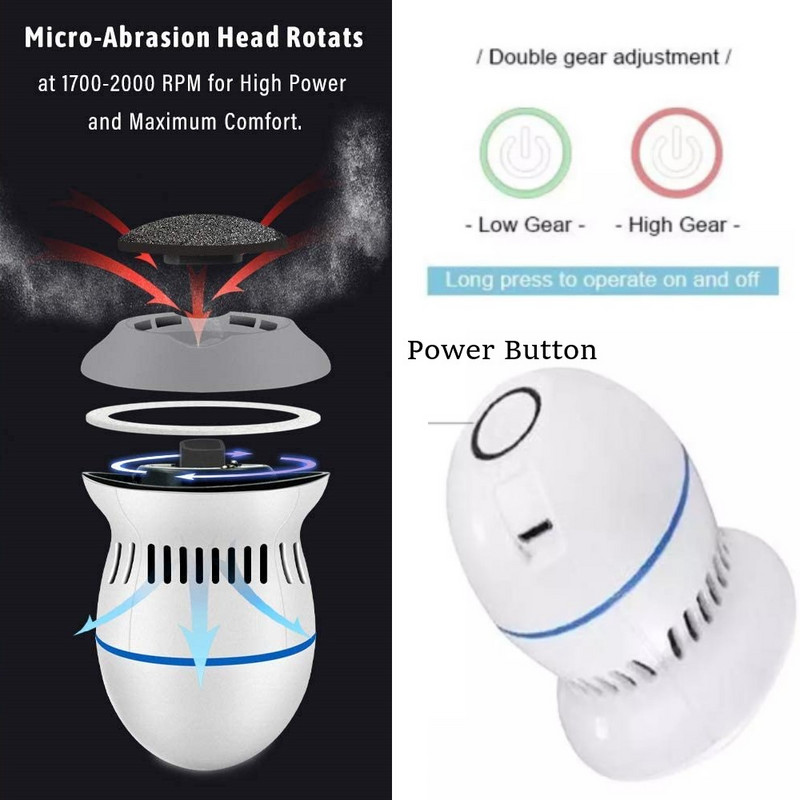 Elektrinis pėdų šlifuoklis Pėdų pedikiūras Negyvos odos nuospaudų šalinimo priemonė Pėdų priežiūra Įtrūkusių kietų pėdų dildės Valymo įrankiai Pedikiūro reikmenys