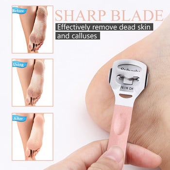 Foot Callus Shaver RaspHeel Hard Skin Remover Χέρι Πόδια πεντικιούρ Ξυριστική μηχανή Ξυριστικές μηχανές Ξυριστική μηχανή από ανοξείδωτο ατσάλι Τρίφτης λίμας ποδιών με λαβή