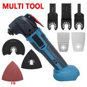 Instrument multifuncțional oscilant fără fir Trimmer electric cu ferăstrău de tuns Mașină de tăiat cu lopată Instrument pentru prelucrarea lemnului pentru Makita 18V