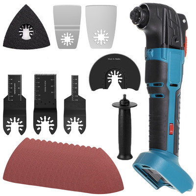 Instrument multifuncțional oscilant fără fir Trimmer electric cu ferăstrău de tuns Mașină de tăiat cu lopată Instrument pentru prelucrarea lemnului pentru Makita 18V