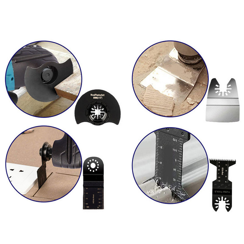 Instrument multifuncțional oscilant fără fir Trimmer electric cu ferăstrău de tuns Mașină de tăiat cu lopată Instrument pentru prelucrarea lemnului pentru Makita 18V