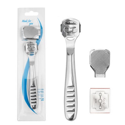 Lábkemény borotva sarok kemény bőr eltávolító kéz láb pedikűr borotva szerszám Borotvák rozsdamentes acél nyél 10 penge Lábápoló eszközök