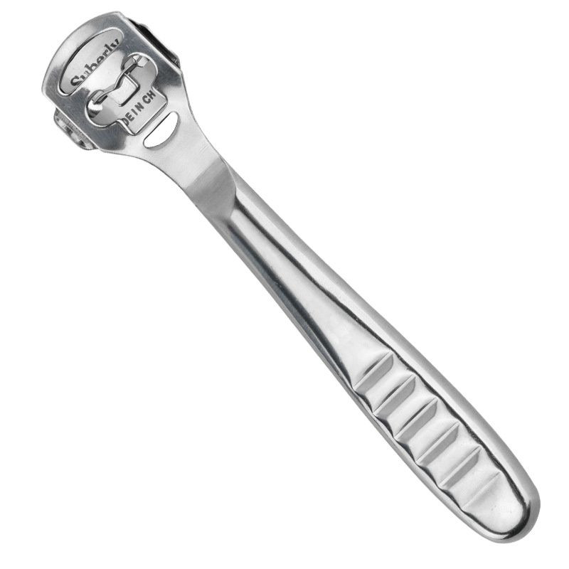 Lábkemény borotva sarok kemény bőr eltávolító kéz láb pedikűr borotva szerszám Borotvák rozsdamentes acél nyél 10 penge Lábápoló eszközök