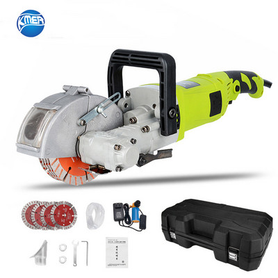 4000W 220V Mașină electrică de tăiere a canelurilor de perete Mașină de tăiat perete Mașină de tăiat pereți Ferăstrău circular pentru beton Set de scule electrice