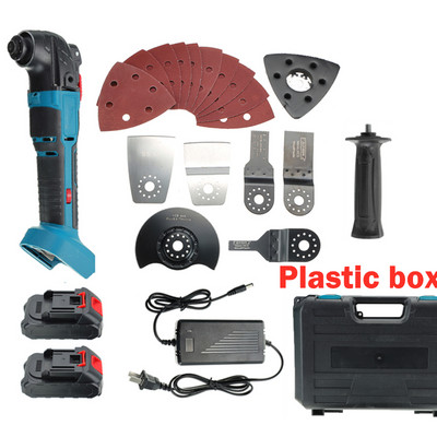 18 V belaidis daugiafunkcis įrankis Elektrinis pjūklas Daugiafunkcis renovacija Elektriniai įrankiai Svyruojantys daugiafunkciniai įrankiai su 2 vnt.