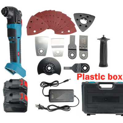 18 V belaidis daugiafunkcis įrankis Elektrinis pjūklas Daugiafunkcis renovacija Elektriniai įrankiai Svyruojantys daugiafunkciniai įrankiai su 2 vnt.