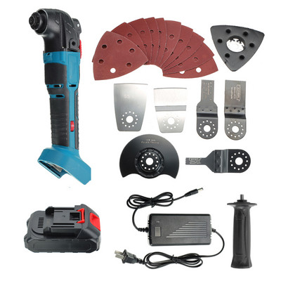 18 V belaidis daugiafunkcis įrankis Elektrinis pjūklas Daugiafunkcis renovacija Elektriniai įrankiai Svyruojantys daugiafunkciniai įrankiai su 2 vnt.