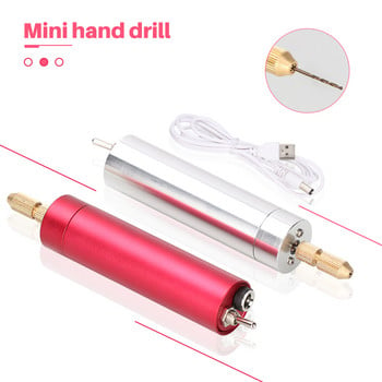 DIY Drilling Electric Tool Mini Electric Drill for Crafts Ρητίνη Κοσμήματα Ξύλο Craft Εργαλείο USB Τρυπάνι Χαρακτική στυλό Περιστροφικό εργαλείο