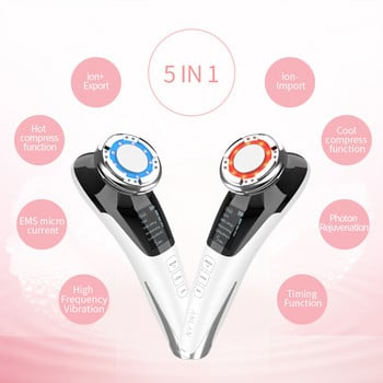 ANLAN EMS Facial Massager LED Light Face Lifting Skincare Αφαίρεση ρυτίδων Skin Tighten Hot Cool Compress Skin Care Beauty Device