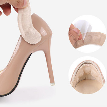 Силиконови подложки за дамски обувки Нехлъзгащи се вложки Самозалепващи се стелки за предната част на петата за петите Протектор Противоплъзгащи се подложки за крака