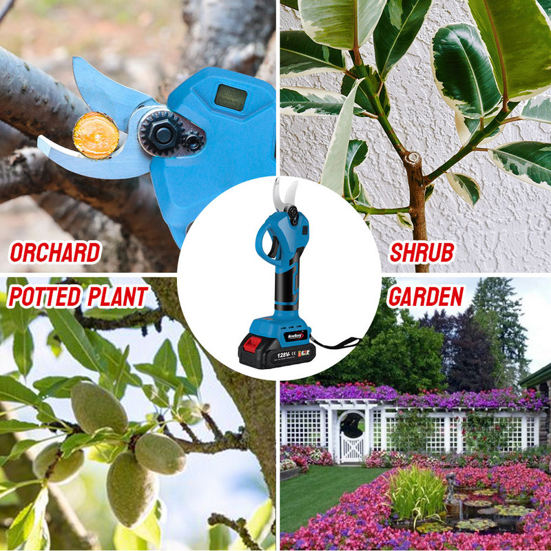 1280W tăietor electric fără perii, fără fir, tăietor de ramuri eficient, reîncărcabil, instrument de amenajare a teritoriului pentru baterie Makita 18V