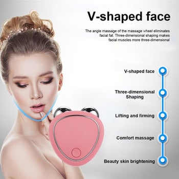 EMS Facial Lifting Microcurrent Roller Face Massager Skin Anti Wrinkle Aging Massage Micro current Face Slimming Roller Machine