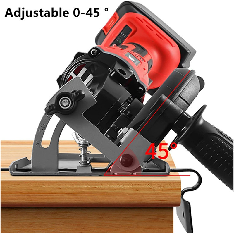 Ръчен ъглошлайф Преобразувател към фреза Режеща машина Ремонтирайте електрически верижен трион Основа на скоба за циркулярен трион Инструмент за дървообработваща маса
