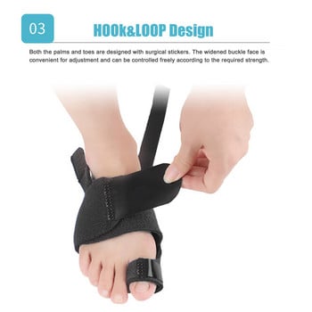 1Pcs Bunion Splint Toe Straightener & Corrector Brace Pad за Hallux Valgus Облекчаване на болката - Ден Нощна поддръжка за мъже и жени