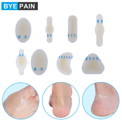8Pcs/Set Foot Care Gel Guard, ljepljivi i vodootporni jastučići protiv žuljeva zavoji za zaštitu pete, sportski jastučići za žuljeve