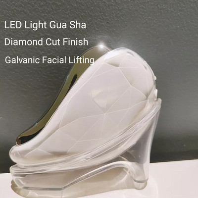 Elektromos Gua Sha Massager EMS Thermal Neck Lifting Hideg és Meleg Feszesítő V-vonalú Ránctalanító Galvanic Spa arctonizáló készülék