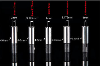 12&12,7&8&6,35&6-mm-1PCS,Δωρεάν θήκη μετατροπής CNC CNC Αντάπτορας υψηλής ακρίβειας, αξεσουάρ μηχανής χάραξης