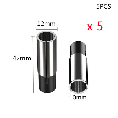 12&12.7&8&6.35&6-mm-1PCS, Безплатна поща CNC Collet преобразуваща втулка Високопрецизен адаптер, аксесоари за гравираща машина