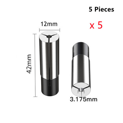 12&12.7&8&6.35&6-mm-1PCS, Безплатна поща CNC Collet преобразуваща втулка Високопрецизен адаптер, аксесоари за гравираща машина