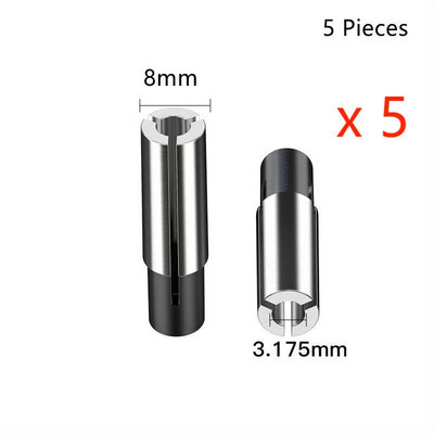 12&12.7&8&6.35&6-mm-1PCS, Безплатна поща CNC Collet преобразуваща втулка Високопрецизен адаптер, аксесоари за гравираща машина