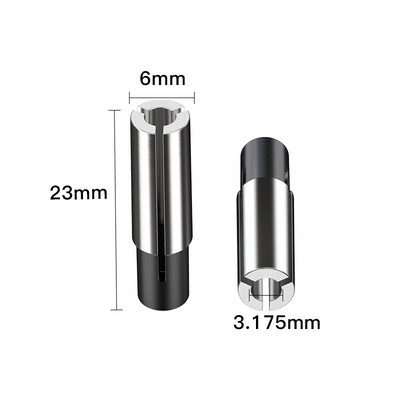 12&12.7&8&6.35&6-mm-1PCS, Безплатна поща CNC Collet преобразуваща втулка Високопрецизен адаптер, аксесоари за гравираща машина