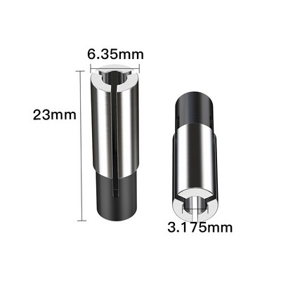 12&12.7&8&6.35&6-mm-1PCS, Безплатна поща CNC Collet преобразуваща втулка Високопрецизен адаптер, аксесоари за гравираща машина