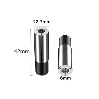 12&12.7&8&6.35&6-mm-1PCS, Безплатна поща CNC Collet преобразуваща втулка Високопрецизен адаптер, аксесоари за гравираща машина