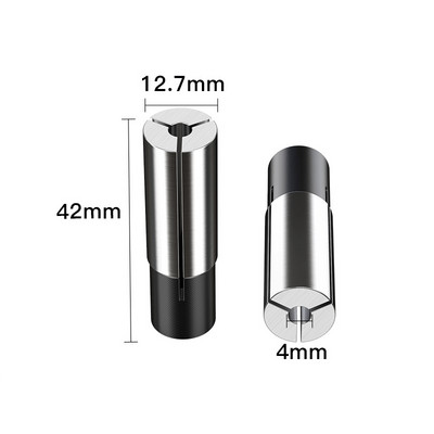 12&12.7&8&6.35&6-mm-1PCS, Безплатна поща CNC Collet преобразуваща втулка Високопрецизен адаптер, аксесоари за гравираща машина