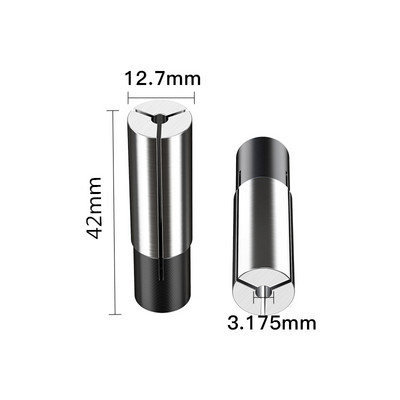 12&12.7&8&6.35&6-mm-1PCS, Безплатна поща CNC Collet преобразуваща втулка Високопрецизен адаптер, аксесоари за гравираща машина