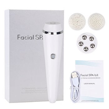 Hot Sell 3 ΣΕ 1 Face Electric Brush Deep Pore Clear Face Wash Machine Makeup Remove Facial Massager Βούρτσα καθαρισμού προσώπου