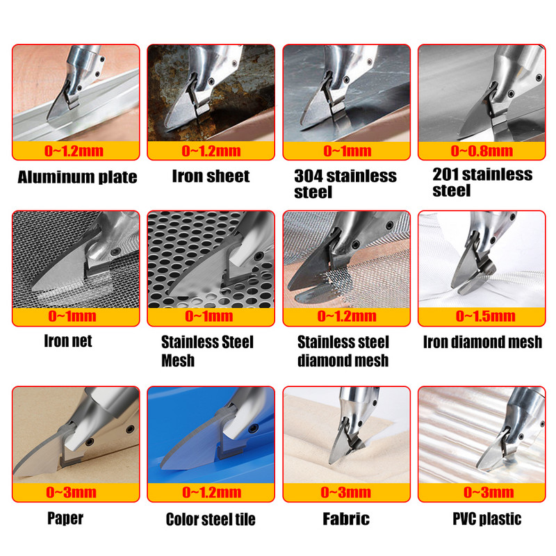 Instrument electric de tăiere Foarfece electrică portabilă, reîncărcabilă, fără fir, pentru tăietor din tablă de metal Foarfece pentru baterie Makita 18v