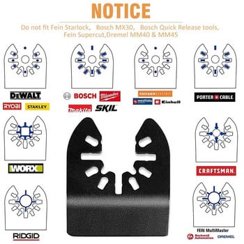 Universal Oscillating Multi Tool Saw Blade Quick Release Dewalt for Renovator Power Tool Professional Wood Cutting 10-120Pcs/Σετ