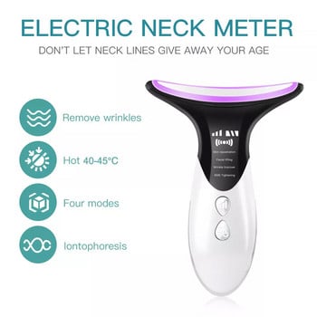 Преносимо устройство за стягане на кожата Beauty Toning Device EMS Microcurrent LED Photon Therapy Face Neck Anti Aging Wrinkle Remover Machine