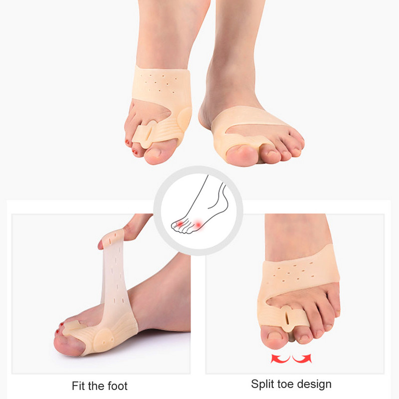 1Pair Bunion Corrector Relief Moterys Vyrams, Didžiųjų Kojų pirštų Atskyrimo Pirštų Tiesintuvas Hallux Valgus ir Didžiųjų Kojų Sąnarių Skausmui malšinti