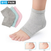 1 Pair mitrinošas zeķes ar atvērtu purngalu, želejveida papēžu zeķes, papēžu pēdas bez pirkstiem.
