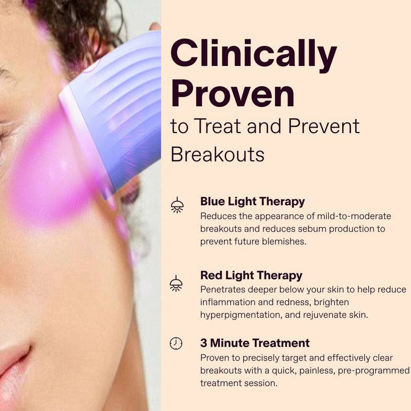 Új vörös és kék fényterápiás bőrápoló pálca masszírozó pattanásos foltok kezelésére Arc Nyak Szem bőr feszesítő Szépség bőrápoló pálca