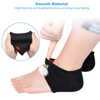 6Pcs=3Ζεύγος Κάλτσες Περιποίησης Ποδιών Νάιλον Κάλτσα με τακούνι Προστατευτικό μανίκι για το δέρμα των ποδιών για πόνους και πόνους της πελματιαίας απονευρωσίτιδας