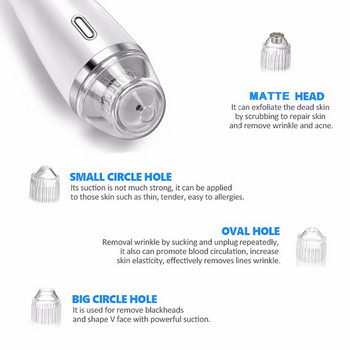 Грижа за кожата Вакуум за премахване на порите на черни точки Инструмент за премахване на пъпки от акне Вакуумно изсмукване Инструмент за почистване на лицето Диамантено дермабразио