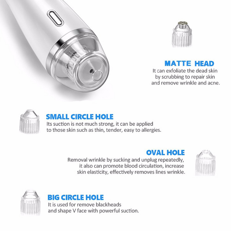 Bőrápoló pórus vákuum mitesszer eltávolító akne pattanás eltávolító vákuum szívó eszköz arctisztító gyémánt dermabráziós gép