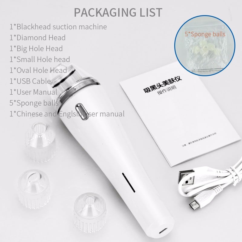 Bőrápoló pórus vákuum mitesszer eltávolító akne pattanás eltávolító vákuum szívó eszköz arctisztító gyémánt dermabráziós gép