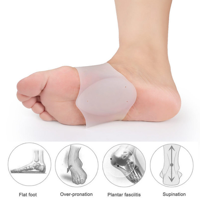 1 pár gél ívtámasztó puha ujjú párna gyors fájdalomcsillapítás lapos láb talpfasciitis saroksarkantyúi esett és magas ívek esetén