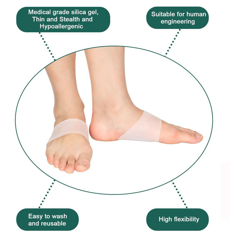 1paar geelvõlvi toetavad pehmed varrukad, polsterdus, kiire valu leevendamine lameda jala jalatalla fastsiidi korral, kanna kannused langenud ja kõrged võlvid