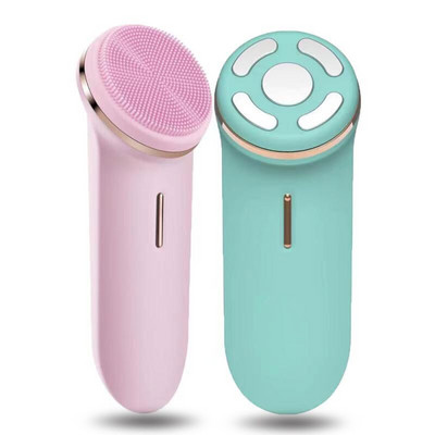 Perie sonică pentru curățarea pielii feței Dispozitiv de curățare a pielii cu ultrasunete EMS Micro Current Face Massager Dispozitiv de frumusețe pentru îngrijirea pielii