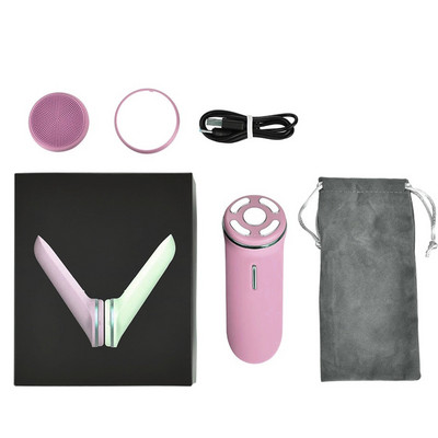 Sonic veido odos valymo šepetėlis Ultragarsinis veido valiklis EMS Micro Current veido masažuoklis Beauty Health Device Skin Care Machine