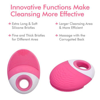 Електрическа четка за почистване на лице Anion Imported Wireless No Dead Corner Pore Dirts Cleanse Anti Aging Wrinkle Brush Silicone Brush