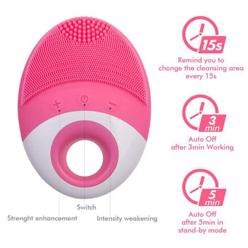 Електрическа четка за почистване на лице Anion Imported Wireless No Dead Corner Pore Dirts Cleanse Anti Aging Wrinkle Brush Silicone Brush