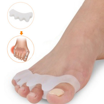 Изправяне на пръстите на краката Гел Разделители на пръстите на краката Коректори за танцьори йоги Спортисти Регулатор за лечение Подложки за крака Носилки Инструменти за грижа